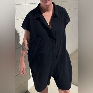 Red Sky | Square Gauze Romper